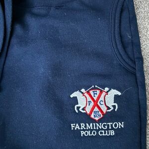 NWOT Custom Embroidered Farmington Polo Club Sweatpants.